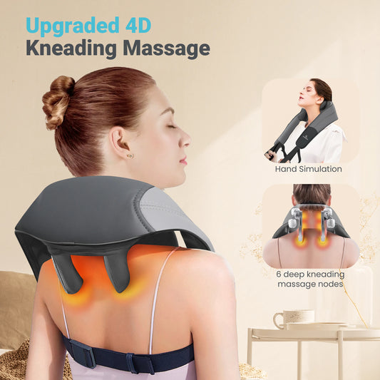 Deep Tissue Neck & Shoulder Massage Wrap with Heat